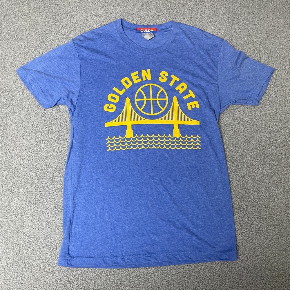CULK Size small Blue Golden State Warriors Graphic T Shirt mens